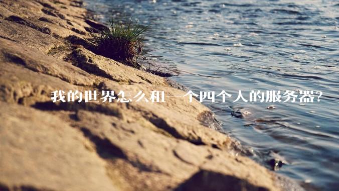 我的世界怎么租一个四个人的服务器？
